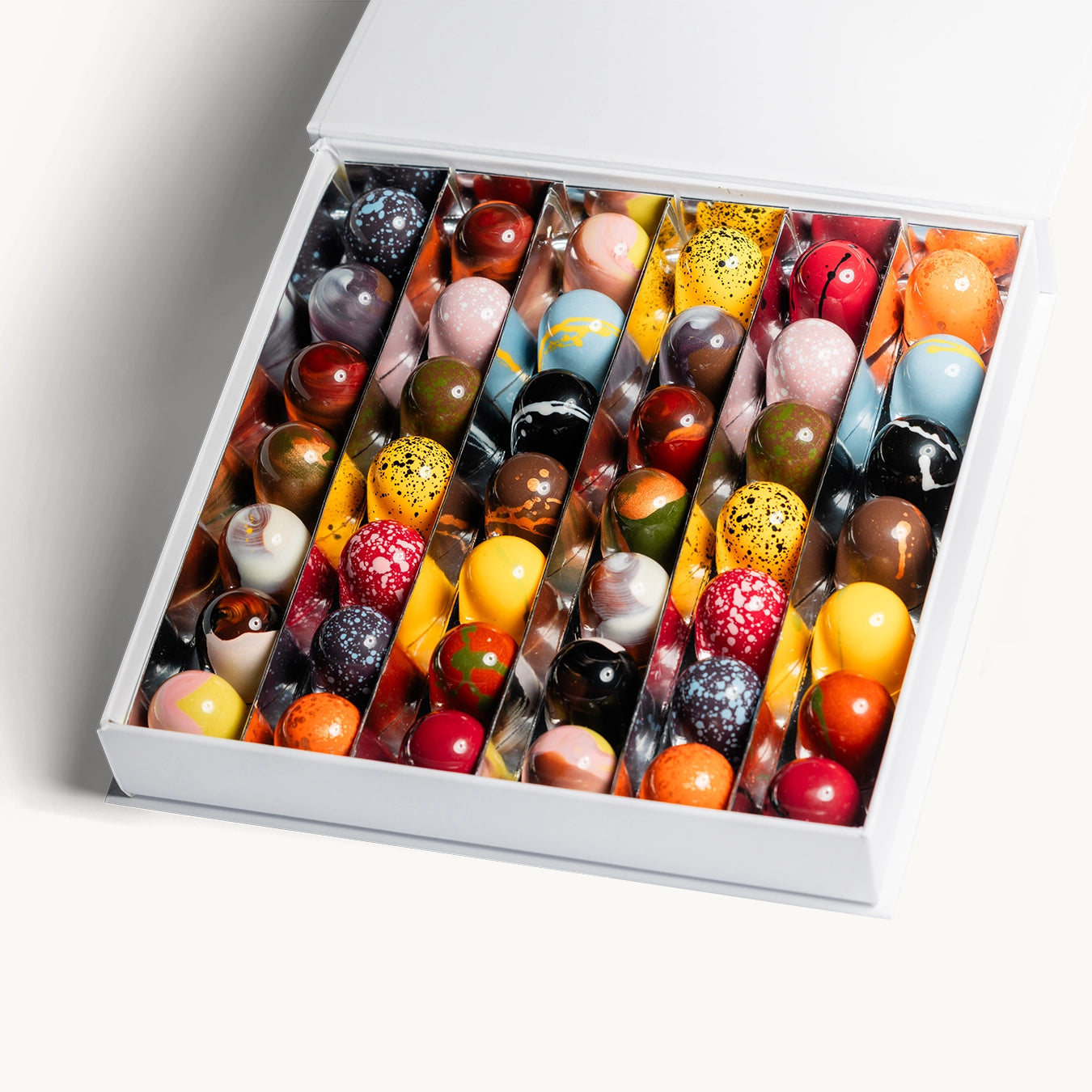 4 Pralinen in einer edlen Schachtel mit Ihrem eigenen Logo