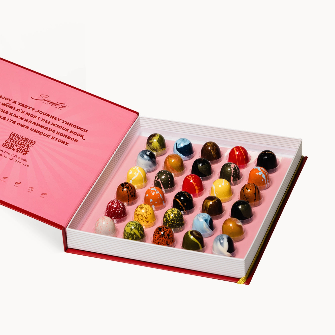 Bonbonbook 30 Pralinen (Rot)