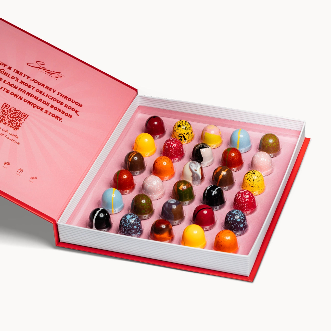 Bonbonbook 30 Pralinen (Rot)