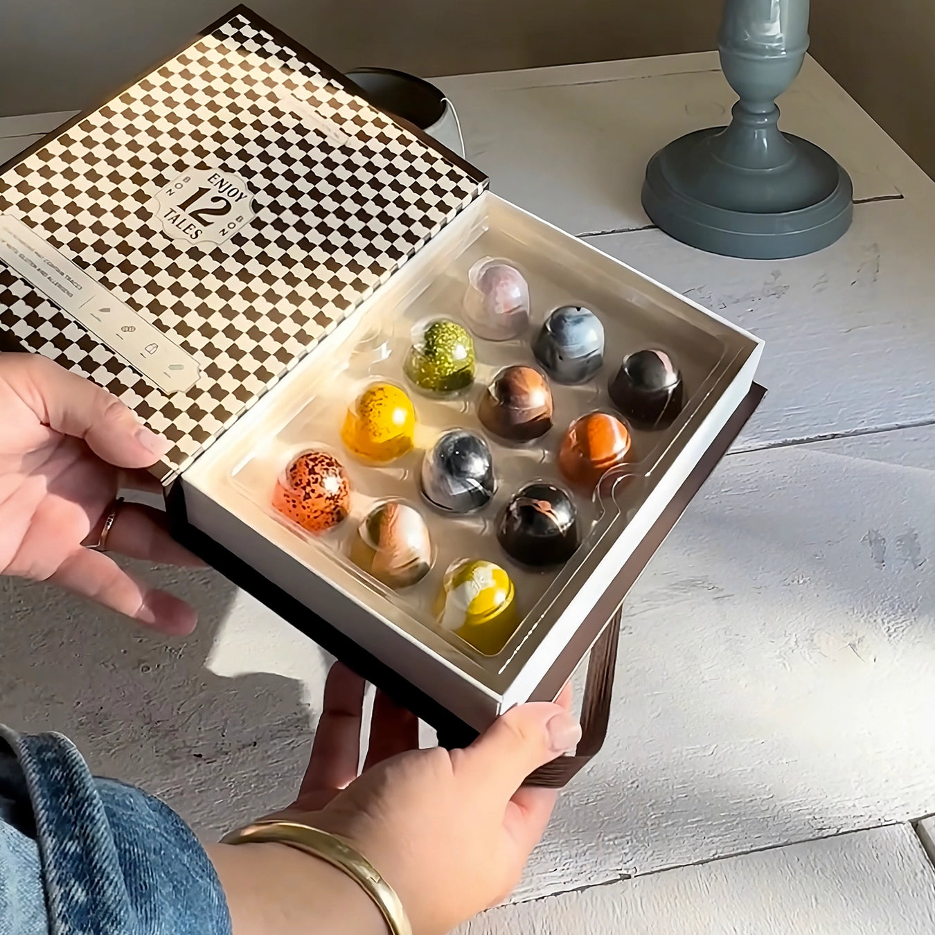 Bonbonbuch 12 Bonbons (Schokolade)