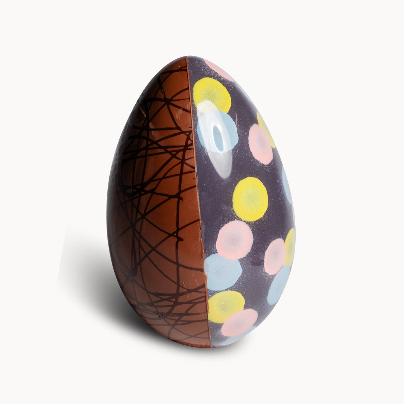Gefülltes Schokoladen-Osterei (20 cm) – Fudge & Marshmallow-Creme