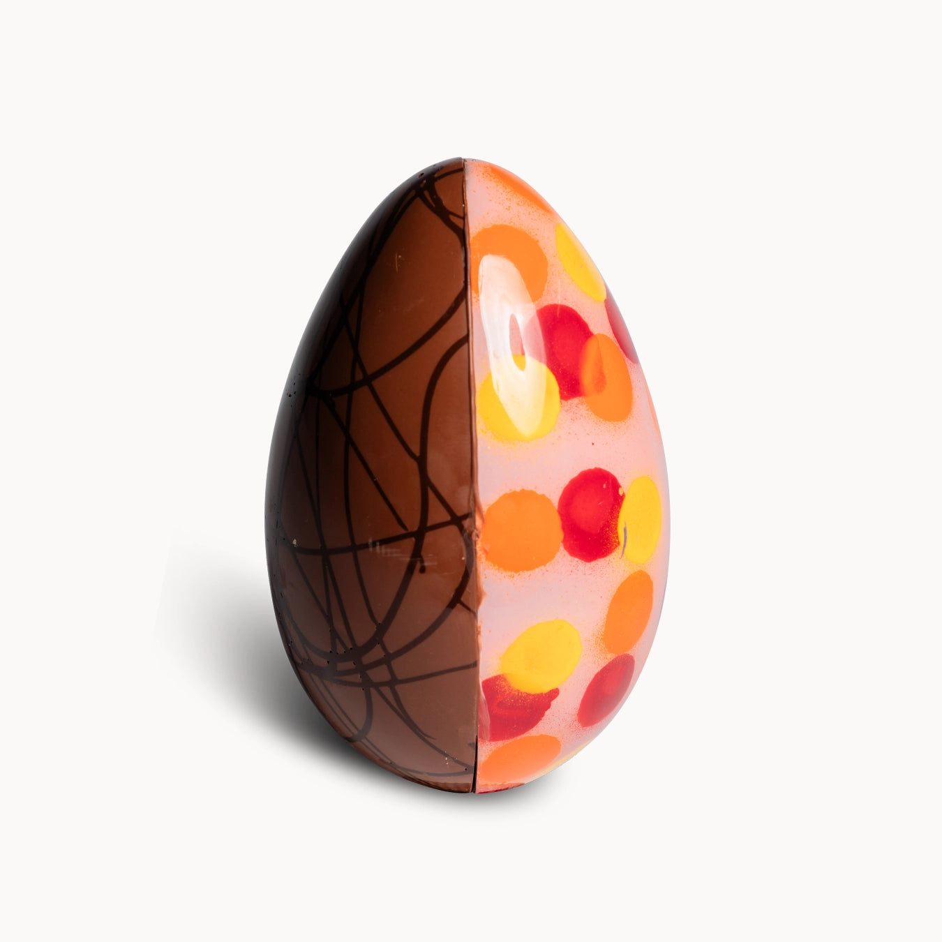 Gefülltes Schokoladen-Osterei (20 cm) – Fudge & Marshmallow-Creme