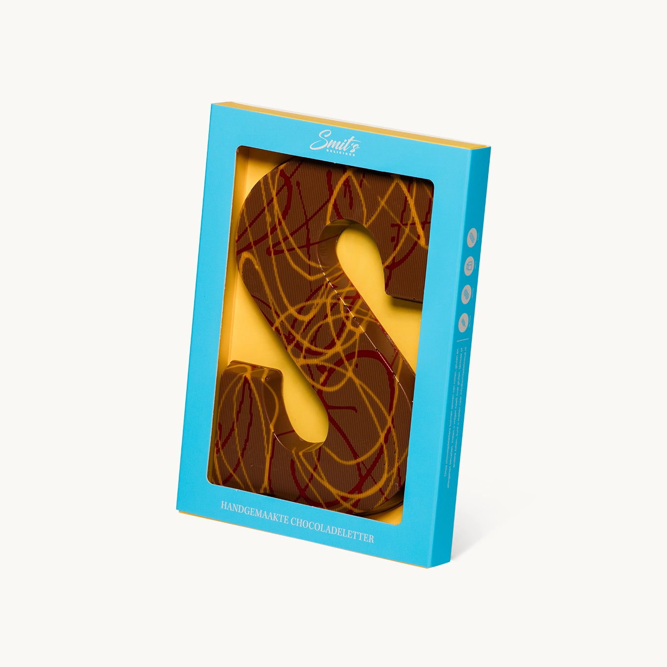 Gefüllter Schokoladenbuchstabe Haselnuss