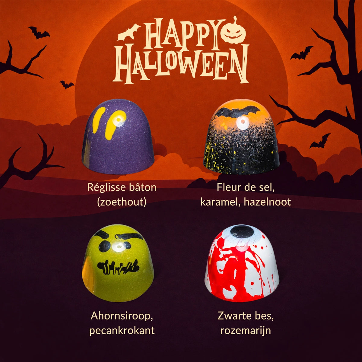 Bonbonbook – Halloween-Edition (12 Pralinen)