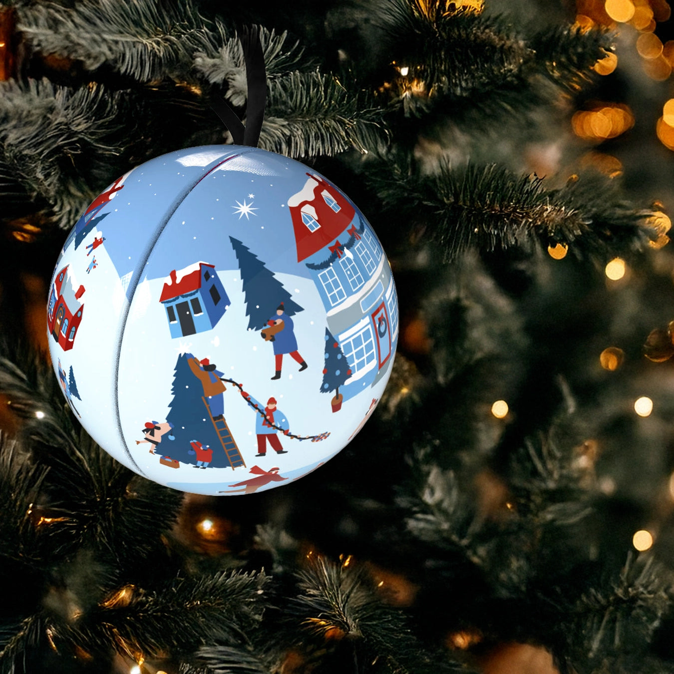 kerstbal bonbons kerstboom